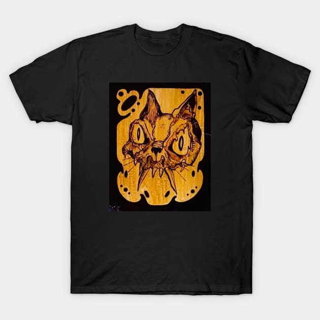 Demon Cat #4 T-Shirt by Octo30